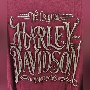 Harley-Davidson Burgundy Graphic Shirt